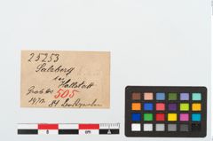Etikett zu Bernsteinperlenkette (NHMW-PRAE-025253)
